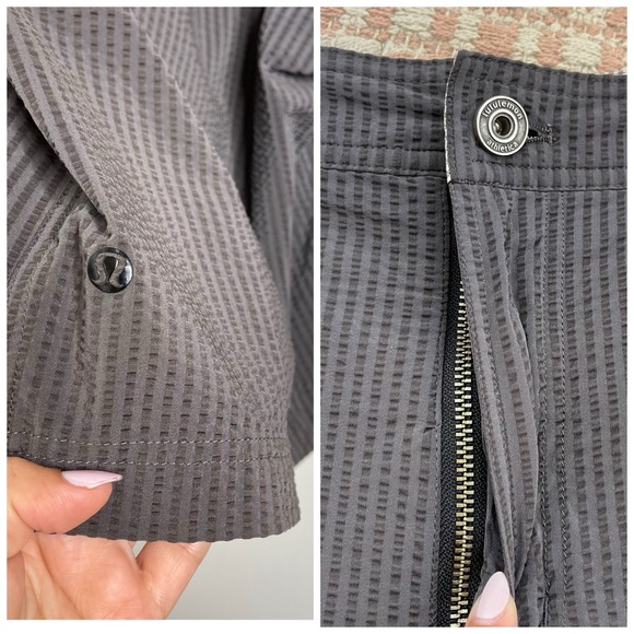 LULULEMON Men's Kahuna Seersucker Striped Golf Shorts Size 38 Outdoor - Picture 12 of 16